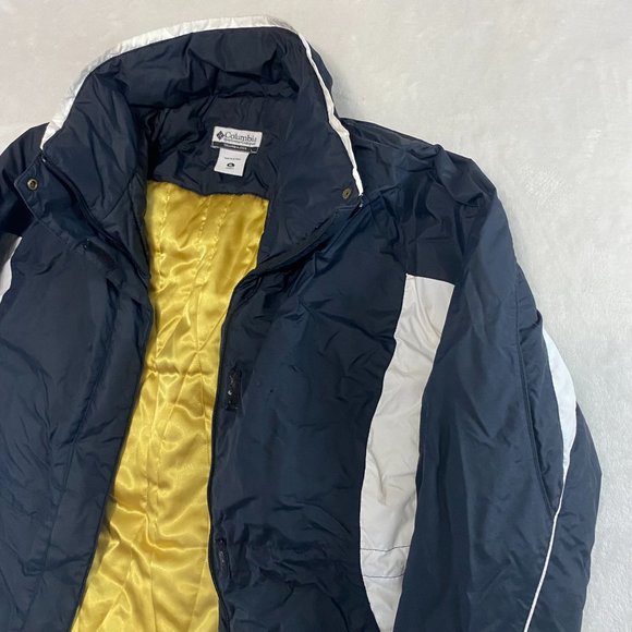 Columbia Ski Jacket Womens XL Black White Full Zip Gold Lined (READ) - Picture 4 of 16